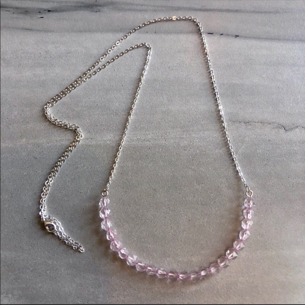 TODAY ONLY Quartz Stone Faceted bead Necklace